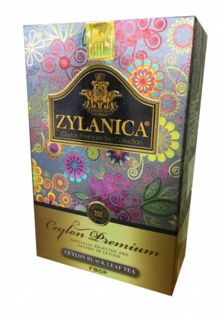 Чай Zylanica Ceylon Premium, чёрный листовой, FBOP, 100 гр