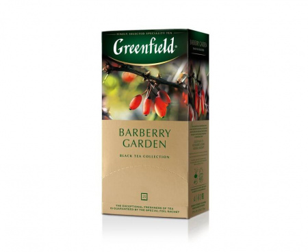 Чай черный Barberry garden с барбарисом, 25 пакетиков, Greenfield