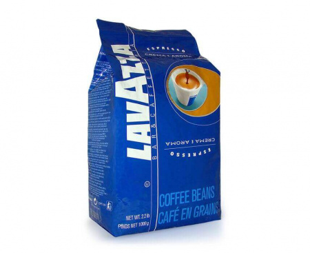 Кофе в зернах Crema e Aroma blue, пакет 1 кг, Lavazza