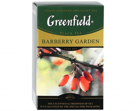 Чай черный листовой Barberry Garden, 100 г, Greenfield