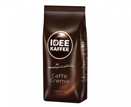 Кофе в зернах espress Cafe Crema, 90% Арабика / 10% Робуста, 1 кг, IDEE KAFFEE