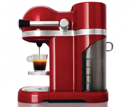 Кофеварка капсульная Artisan Nespresso и Aeroccino, красная, 5KES0504EER, KitchenAid