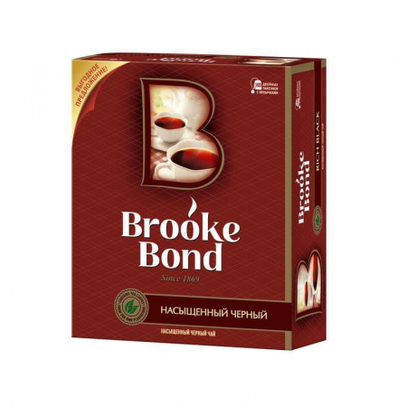 Чай Brooke Bond "Насыщенный черный", 100 пакетиков