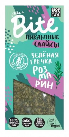 Слайсы Take a Bite "Из зеленой гречки с томатами и розмарином", 100 гр