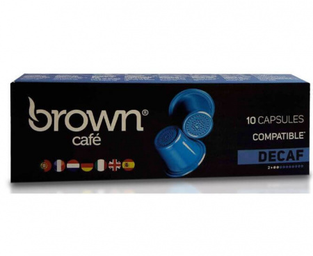 Кофе капсулах Decaf (без кофеина), 55 г, Brown Café
