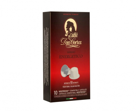 Кофе в капсулах ENERGETICO для кофемашин Nespresso, 10 шт., Don Cortez