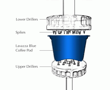 Кофе молотый в капсулах BLUE Espresso Delicato, Lavazza