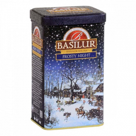Чай Basilur "Праздничная коллекция - Морозная ночь", чёрный с добавками, 85 гр