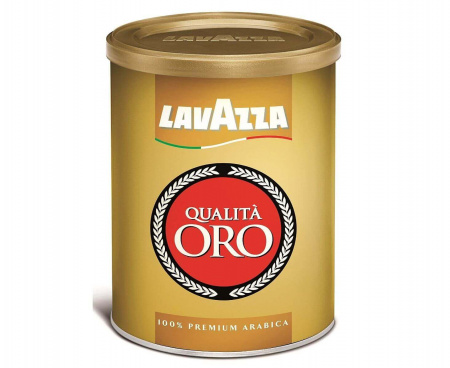Молотый кофе Oro, жестяная банка 250 г, Lavazza