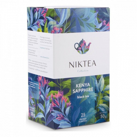 Чай Niktea "Kenya Sapphire", черный, 25 пакетиков