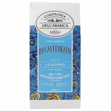 Кофе Compagnia Dell`arabica "Decaffeinato", молотый, 250 гр