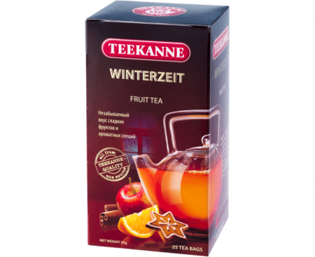 Чай Winterzeit гибискус, яблоко, пряности, 25 пакетиков * 2 г, TEEKANNE