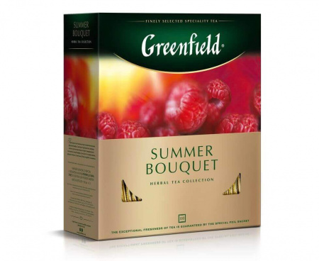 Чай фруктовый Summer Bouquet, 100 пакетиков, Greenfield