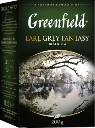 Чай Greenfield "Earl Grey Fantasy", черный с добавками, листовой, 200 гр