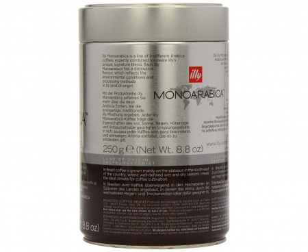 Кофе в зернах МОНОАРАБИКА - Бразилия, 250 г, Illy