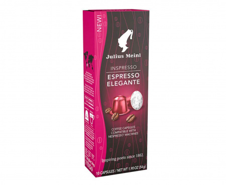 Кофе Эспрессо Элеганте в капсулах системы NESPRESSO, 10 шт. по 5,5 г, Julius Meinl