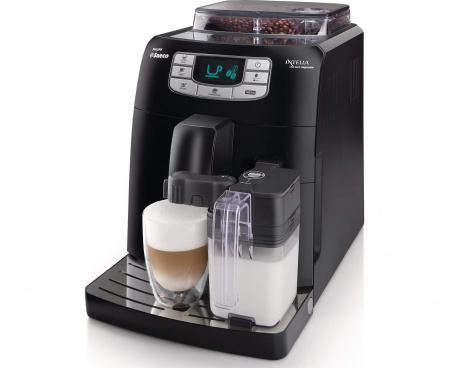 Кофемашина Intelia Cappuccino (PHILIPS SAECO HD8753/19), черная, пластик, Saeco