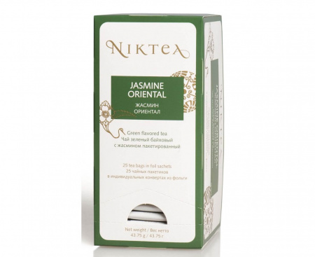 Чай зеленый Jasmine Oriental (Жасмин Ориентал), 25 пак., Niktea