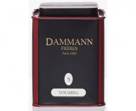Чай зеленый с мятой №5 Туарег, жестяная банка 90 г, Dammann