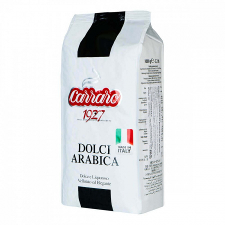 Кофе Carraro "Dolci arabica", в зернах, 1000 гр