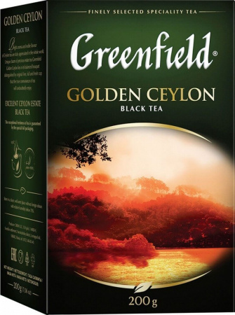 Чай Greenfield "Golden Ceylon", черный листовой, 200 гр