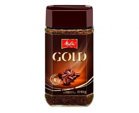 Кофе растворимый сублимированный Gold, 95 г, Melitta