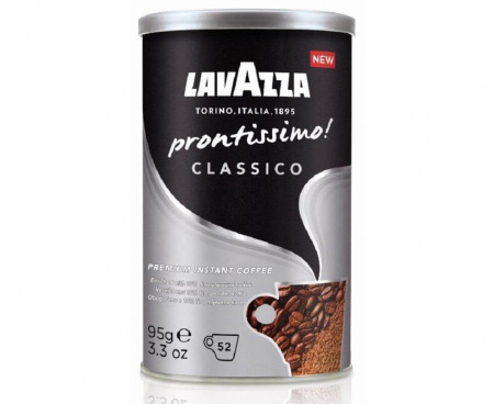 Кофе растворимый сублимированный Prontissimo Classico, ж/б 95 г, Lavazza