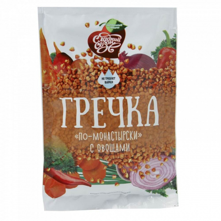 Каша Сладкий сезон "Гречка по-монастырски", с овощами, 40 гр