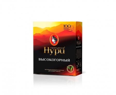 Чай черный Высокогорный, 100 пакетиков, Принцесса Нури