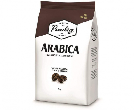 Кофе в зернах Arabica, 1 кг, Paulig