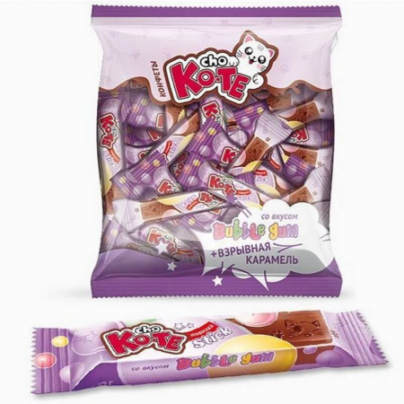 Конфеты Cho ko-te "Со вкусом "Bubble gum и взрывной карамелью", 1000 гр
