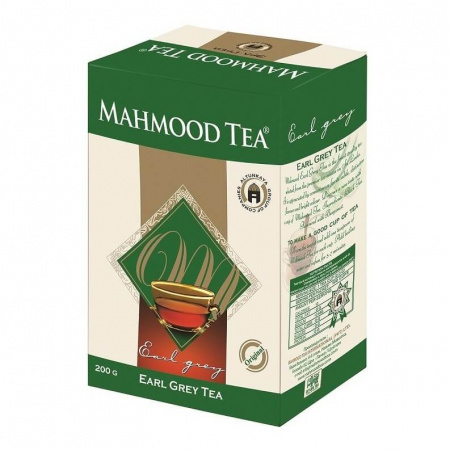 Чай Mahmood "Earl Grey", черный листовой, с добавками, 200 гр