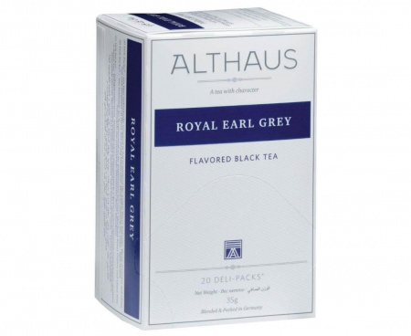 Чай черный ароматизированный Royal Earl Grey (Ройал Эрл Грей), 20 пак., Althaus
