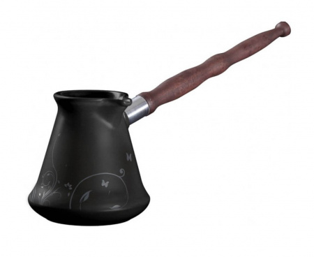 Керамическая турка с декором Ibriks, 350 мл, чёрная, Ceraflame