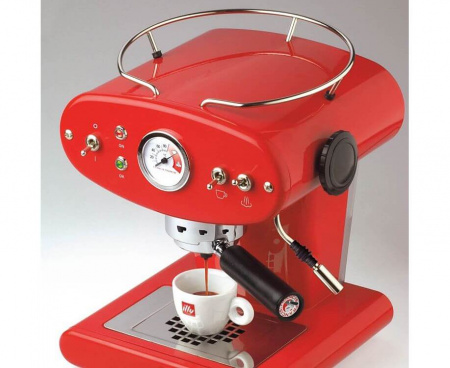 Кофеварка рожковая Francis Francis X1, красная, Illy