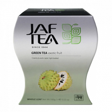 Чай Jaf Tea "Green Tea Exotic Fruit", зеленый с саусепом, 100 гр