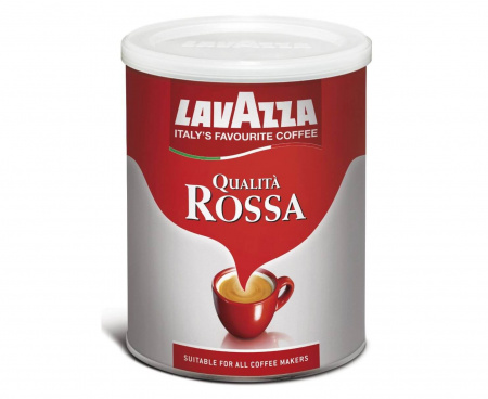 Молотый кофе Rossa, жестяная банка 250 г, Lavazza