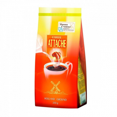 Кофе Attache "Голландский помол", молотый для заваривания в чашке, 200 гр