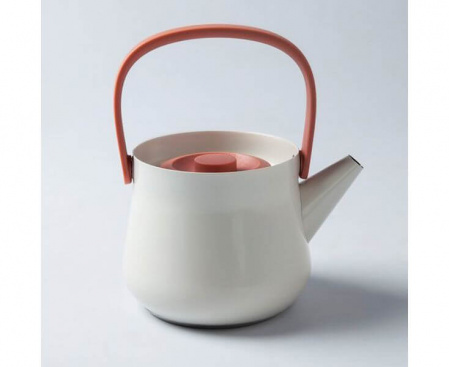 Заварочный чайник с ситечком, 1 л, белый, BergHOFF