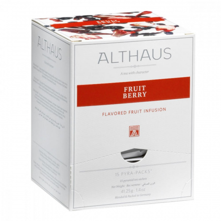 Чай Althaus "Fruit Berry", травяной, 15 пирамидок