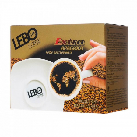 Кофе Lebo "Extra", растворимый, 25 пакетиков