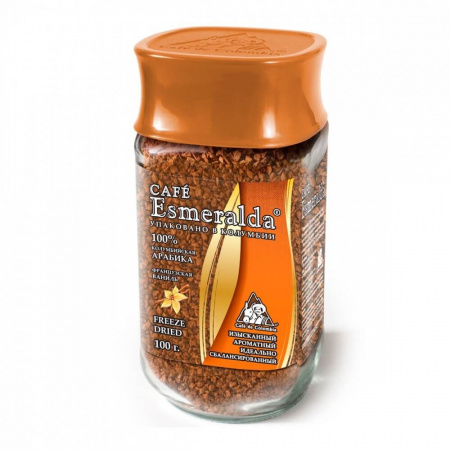 Кофе Cafe Esmeralda "Французская ваниль", сублимированный, 100 гр