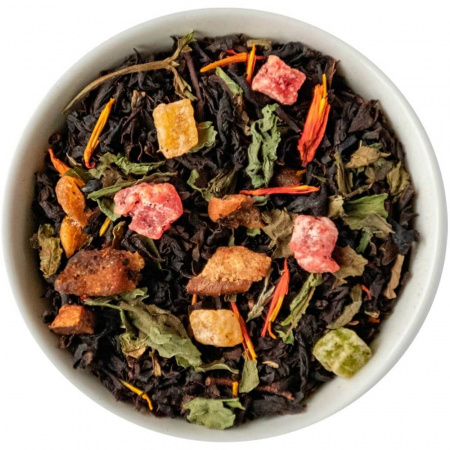 Чай Chef Tea "Айва с персиком", чёрный с добавками, 50 гр