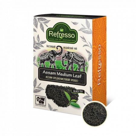 Чай Refresso "Assam Medium Leaf", черный среднелистовой, 250 гр