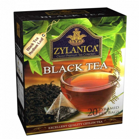 Чай Zylanica Black tea, чёрный, 20 пирамидок