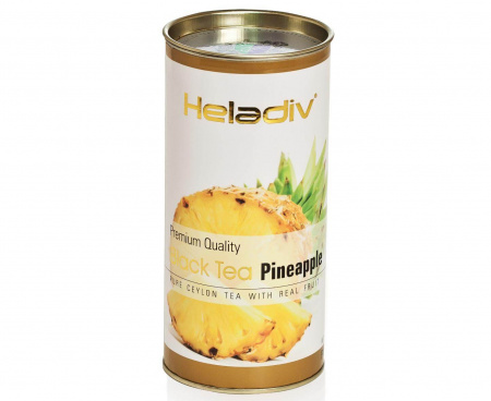 Чай черный листовой в тубе PINEAPPLE, 100 г, Heladiv