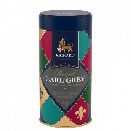 Чай Richard "Royal Earl Grey", черный листовой, 80 гр