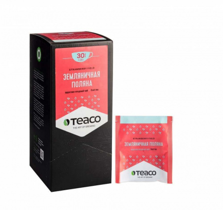 Чай Teaco "Земляничная Поляна", травяной, 30 пакетиков