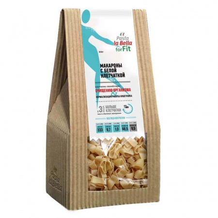 Макароны Pasta la Bella forFIT "С белой клетчаткой", 300 гр