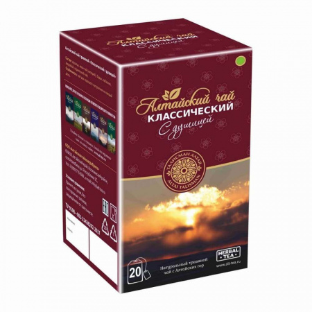 Чай Алтайский чай "Классический с душицей", травяной,  20 пакетиков